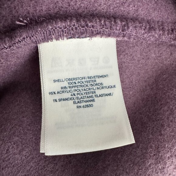 Lands' End Sherpa Pullover Womens 2X Purple 1/2 Zip Polyester Outdoor FS-1448 - Picture 10 of 12